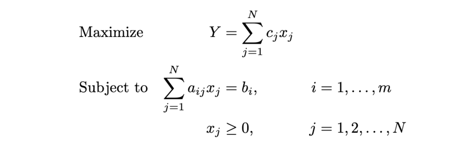 Maximization objective